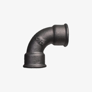 Raccord Coude 90° court – 3/4″ de plomberie en fonte noir pour la décoration industrielle DIY – MCFF0111134W1