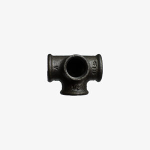 Fitting 4-way distributor - 1/2″ black cast iron plumbing for DIY industrial decoration - MCFF0541112W1