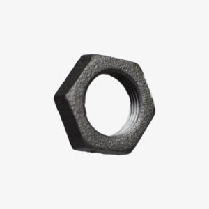 Fitting Gegenmutter Gusseisen schwarz Sanitär für DIY industrielle Dekoration - MCFF0301100W1