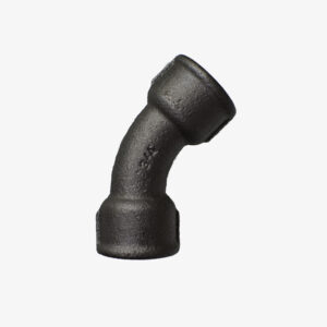 Fitting 45° short elbow - 3/4″ black cast iron plumbing for DIY industrial decoration - MCFF0211134W1