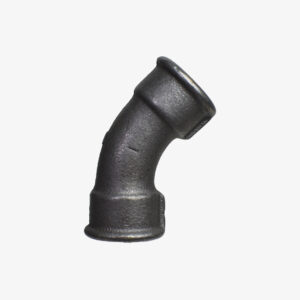 Fitting 45° short elbow - 1″ black cast iron plumbing for DIY industrial decoration - MCFF0211144W1