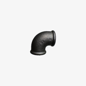 Elbow fitting 90° - 1/2″ black cast iron plumbing for DIY industrial decoration - MCFF0101112W1