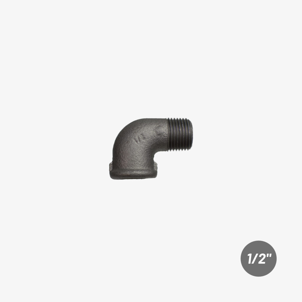 Raccord Coudé Galvanisé STZ 1-1/4 X 1-1/4 – 90° FPT X FPT – Fer Malléable