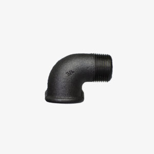 Fitting Winkel 90° F/M - 3/4″ Klempnerei Gusseisen schwarz für DIY Industriedekoration - MCFF0101234W1