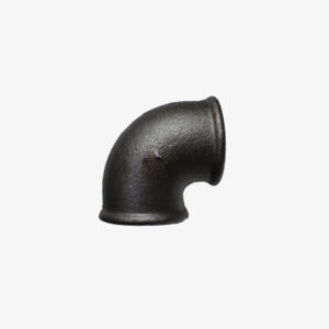 Haakse fitting 90° - 1″ zwart gietijzeren sanitair voor doe-het-zelf industriële decoratie - MCFF0101144W1