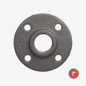Klassieke flensverbinding – 1″ zwart gietijzeren sanitair voor industriële DIY-inrichting – MCFF0601144W1