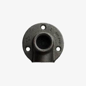 Fitting Elbow flange - 3/4″ black cast iron plumbing for DIY industrial decoration also known as breech - MCFF0621134W1