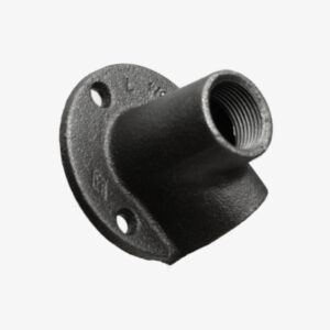 Plumbing breech fitting or 2 way flange black cast iron plumbing elbow for DIY industrial decoration also called breech - MCFF0621100W1