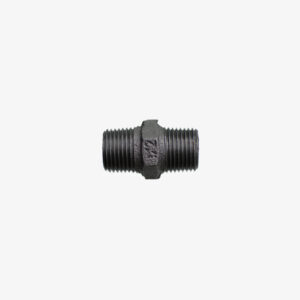 Male nipple fitting - 1/2″ black cast iron plumbing for DIY industrial decoration - MCFF2001312W1