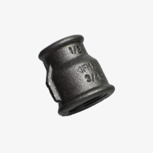 Raccord Manchon réducteur de plomberie en fonte noir pour la décoration industrielle DIY – MCFF2111100W1
