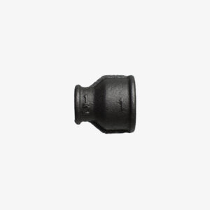 Raccord Manchon réducteur – 1″ > 1/2″ de plomberie en fonte noir pour la décoration industrielle DIY – MCFF2121144W1