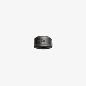 Raccord Capuchon rond – 1/2″ de plomberie en fonte noir pour la décoration industrielle DIY &ndash; MCFF0341112W1