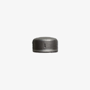 Raccord Capuchon rond – 1″ de plomberie en fonte noir pour la décoration industrielle DIY &ndash; MCFF0341144W1