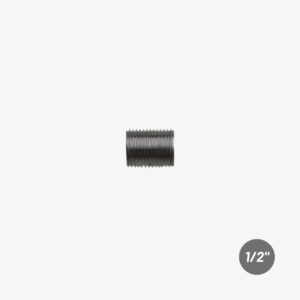 Stahl-Nippel mit Außengewinde – 1/2″ schwarzer Stahl-Sanitäranschluss für DIY-Industriedekoration – MCFF2011312W1