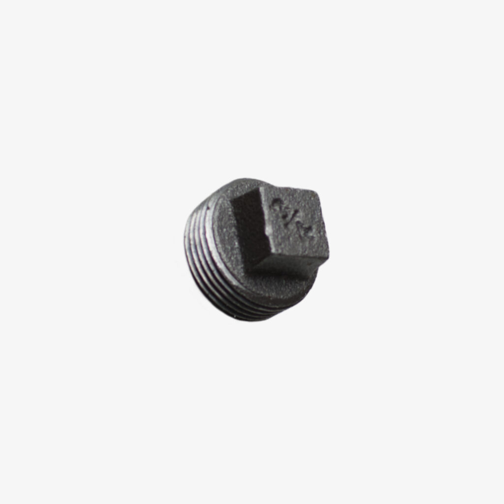 Raccord Bouchon sans collet de plomberie en fonte noir pour la décoration industrielle DIY – MCFF0331300W1