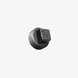 Fitting Stopfen ohne Klempnerkragen aus Gusseisen schwarz für DIY Industriedekoration - MCFF0331300W1