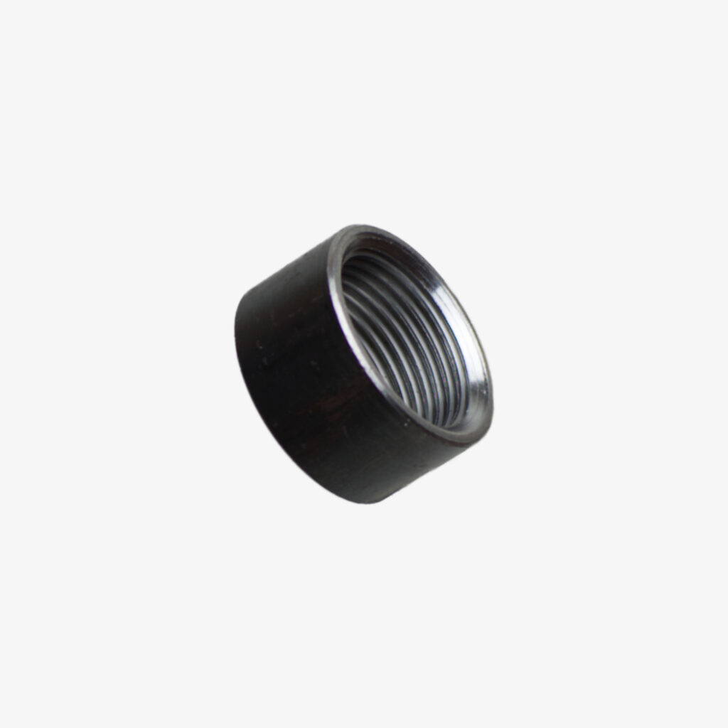 Raccord Demi manchon plomberie en acier noir pour la décoration industrielle DIY – MCFF2021100W1