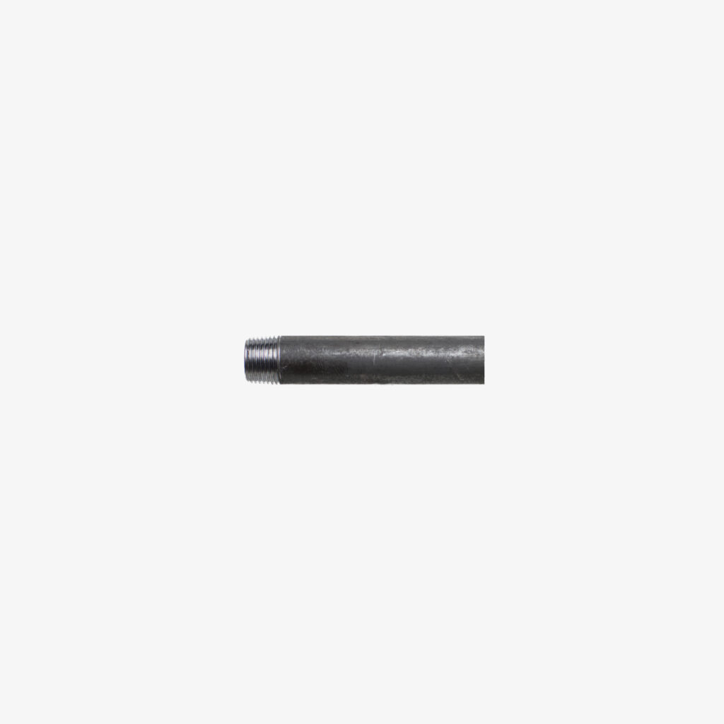Tube acier noir simple filetage pour raccord plomberie bricolage DIY – MCFP0000400W1