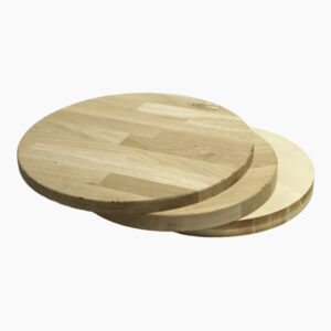 Round solid oak glued laminate top with rounded top corner - MCFW0000100D1