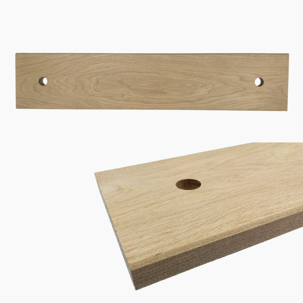 Bois Planche en chêne massif avec angle supérieur biseauté – MCFW0000200D1