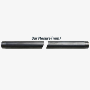 Tube acier noir double filetage sur mesure – 3/4″ – MCFP0000134W1T02