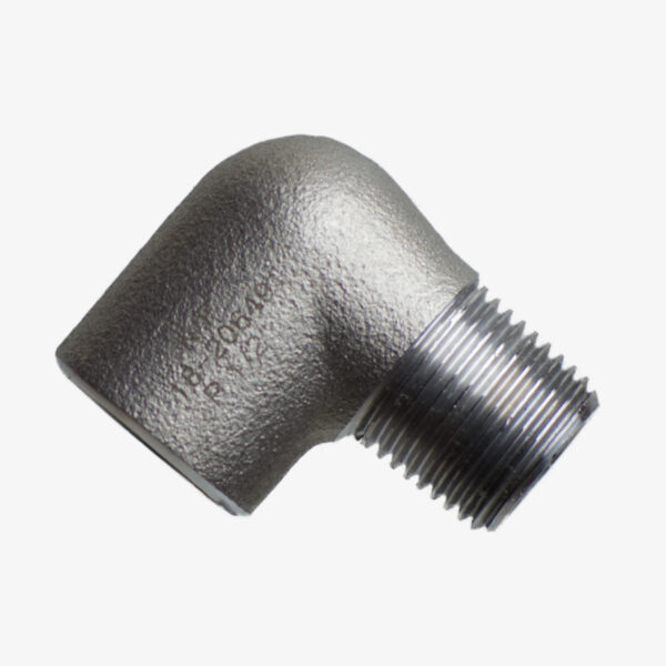 Design-Winkelstück aus schwarzem Gusseisen, 90°, F/M, für den Sanitärbereich, im industriellen DIY-Stil – MCFF0101200Z1