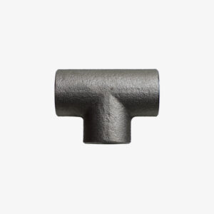 T-Stück gleich Design - 3/4″ Klempneranschluss aus schwarzem Gusseisen für DIY Industriedekoration - MCFF0401134Z1