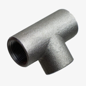 Steel tee fitting black equal plumbing design for DIY industrial decoration - MCFF0401100Z1