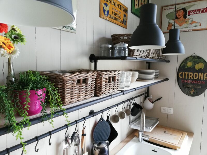 Industrial kitchen shelf