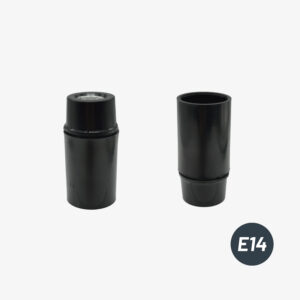 Bakelit-Lampenfassung E14 schwarz glatt für DIY-Leuchten - MCFA0005781B1