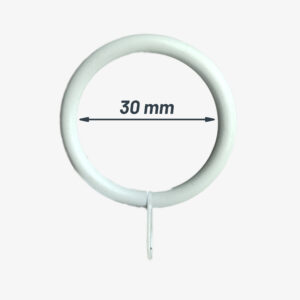Hardware gordijnring - Wit, gepoedercoat voor gordijnroede - MCFA0030288C3