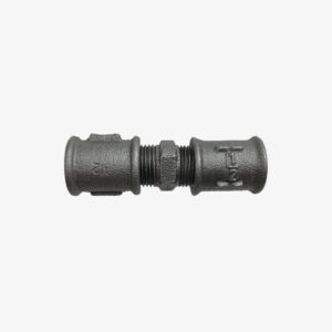 Fitting Muffe Union - 1/2″ Klempnerei Gusseisen schwarz für DIY Industriedekoration - MCFF4031112W1