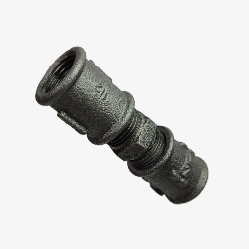 Fitting Muffe Sanitär Union Gusseisen schwarz für DIY Industriedekoration - MCFF4031100W1