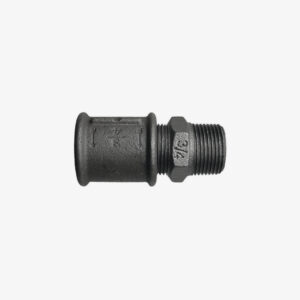Male / Female Union Fitting - 3/4″ black cast iron plumbing for DIY industrial decoration - MCFF4031234W1