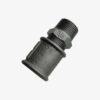 Union Male / Female plumbing fitting in black cast iron for DIY industrial decoration - MCFF4031200W1