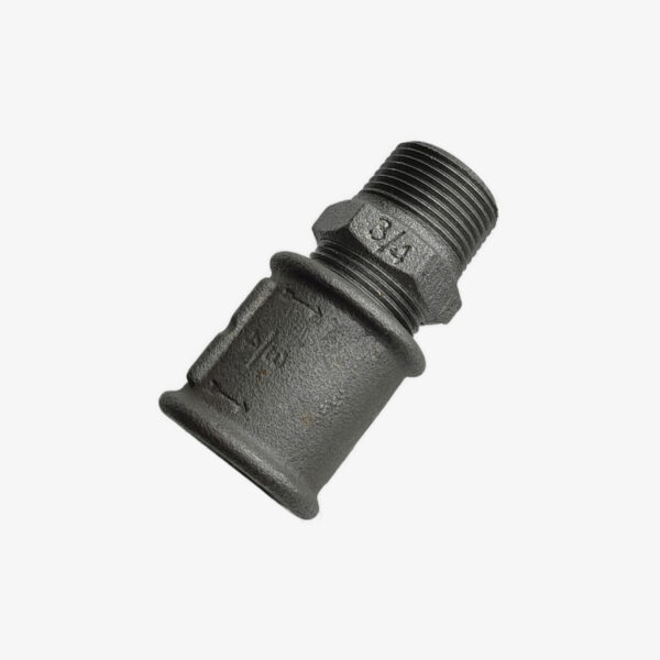 Black Cast Iron Male/Female Union Sleeve Fitting for Industrial DIY Decor – MCFF4031200W1