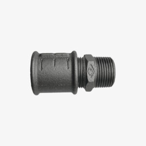 Male / Female Union Fitting - 1″ cast iron plumbing black for DIY industrial decoration - MCFF4031244W1