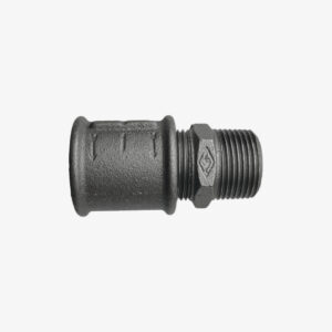 Mannelijke / vrouwelijke unie fitting - 1″ gietijzeren sanitair zwart voor DIY industriële decoratie - MCFF4031244W1