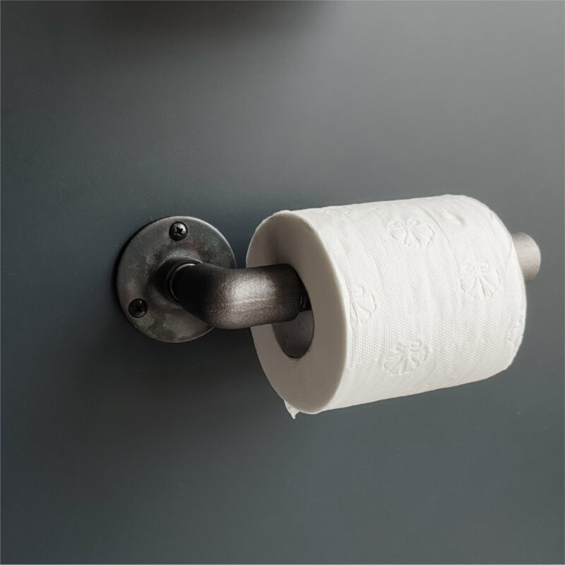Dérouleur papier toilette design droit en tuyaux - MC Fact