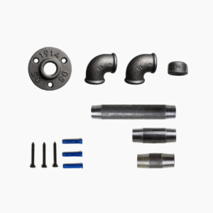 Porte rouleau WC – coude – Kit, Vis et cheville – MCFK0120012W1S33