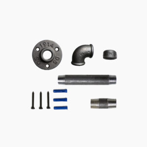 Porte rouleau WC – droit – Kit, Vis et cheville – MCFK0110012W1S33