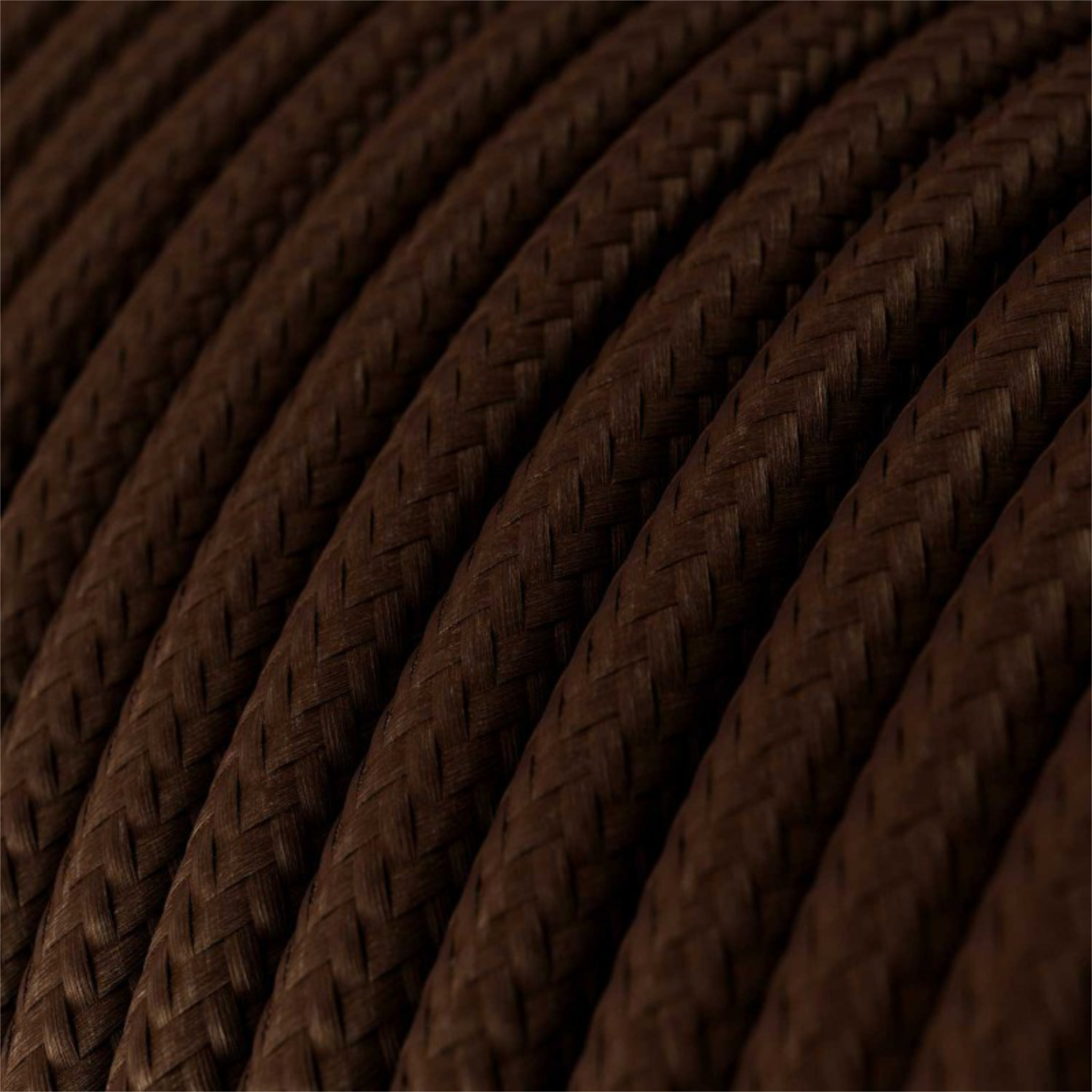 Câble Fil électrique Rond Textile Brun De 3x0,75 - MC Fact