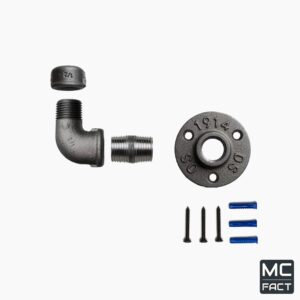 Coat hook wall hook - Kit, screw and dowel - MCFK1120312W1S33