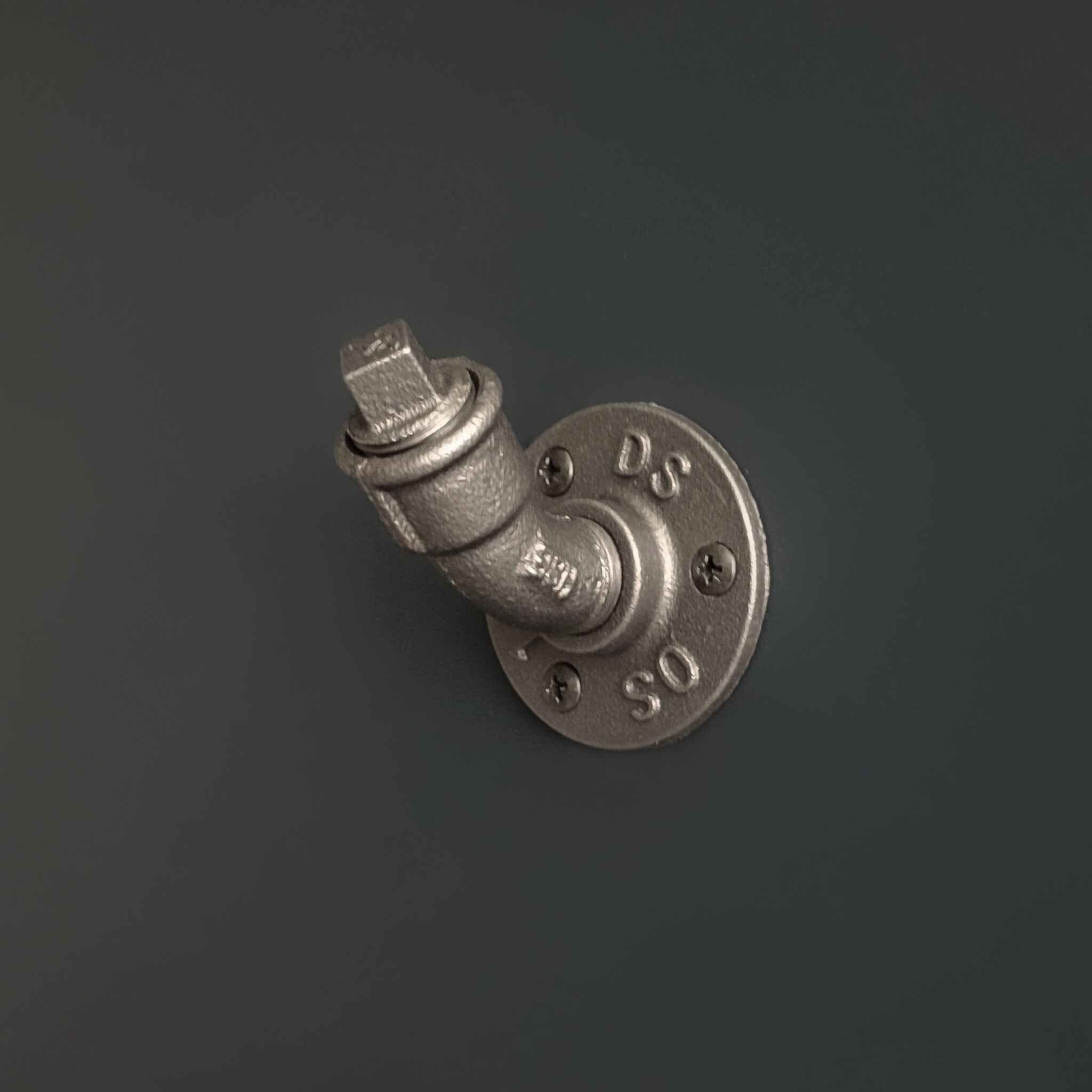 Industrial coat hook with short elbow 45° - MCFK1150000W1
