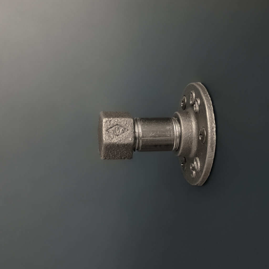 Patère métal murale porte manteau crochet droit hexagonal – MCFK1170000W1