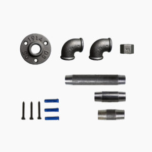 Toilet roll holder - elbow - Hexagonal, Kit, Screw and plug, Standard - MCFK0190012W1S33