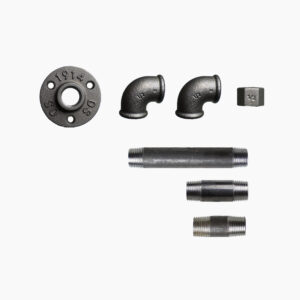 Toilet roll holder - elbow - Hexagonal, Kit, Screwless, Standard - MCFK0190012W1