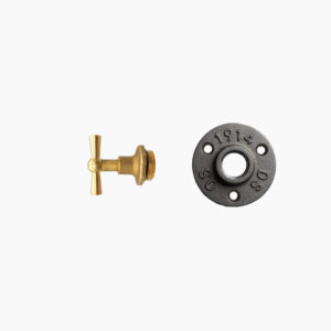 Wall mounted coat hook tap - Brass, Kit, No screws - MCFK1190012Z2