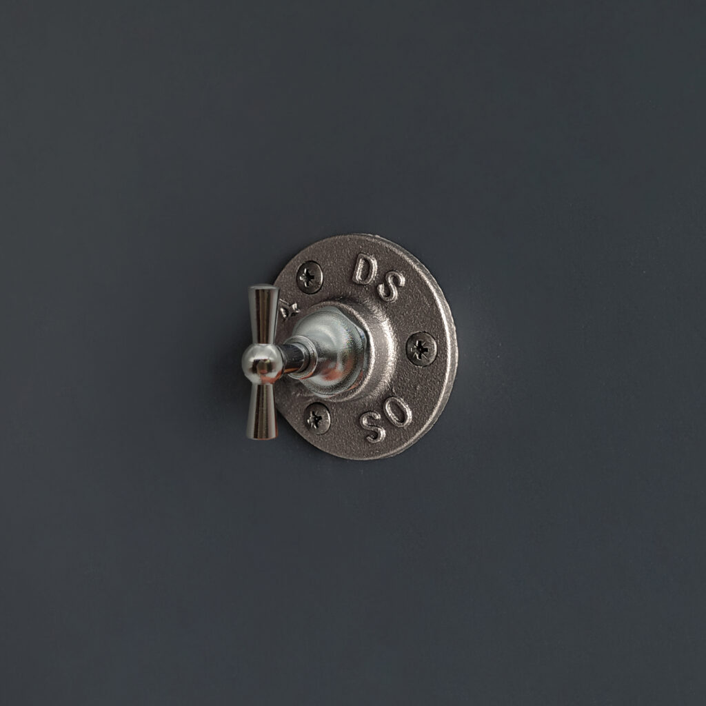 Patère chrome murale porte manteau robinet – Assemblé, Vis et cheville – MCFK1190012Z3C1PA1S33