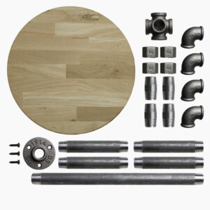 Side table kit - 1/2″, Kit, Standard with solid laminated oak top. - MCFK0031212W1